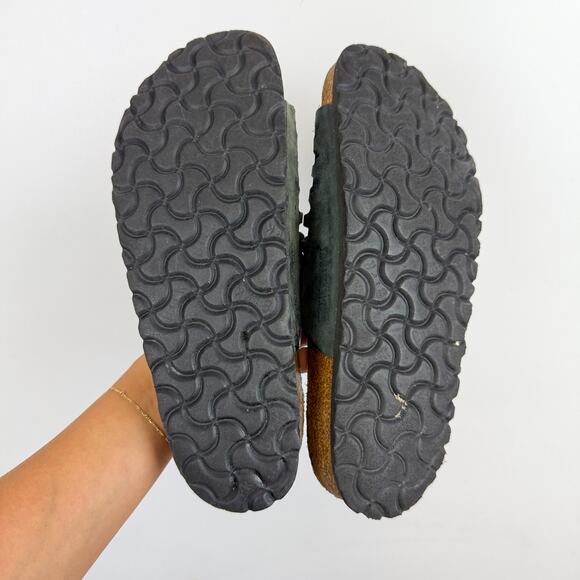 Birkenstock Granada  Leather Two Strap Sandals Gray - 38 (7-7.5 US) - Picture 7 of 8